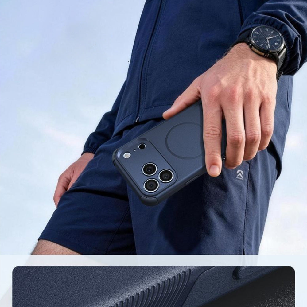 Handyhülle für iPhone 18 Pro / 17 Pro, ESR Cyber Tough Case mit MagSafe, Dunkelblau (5/6)