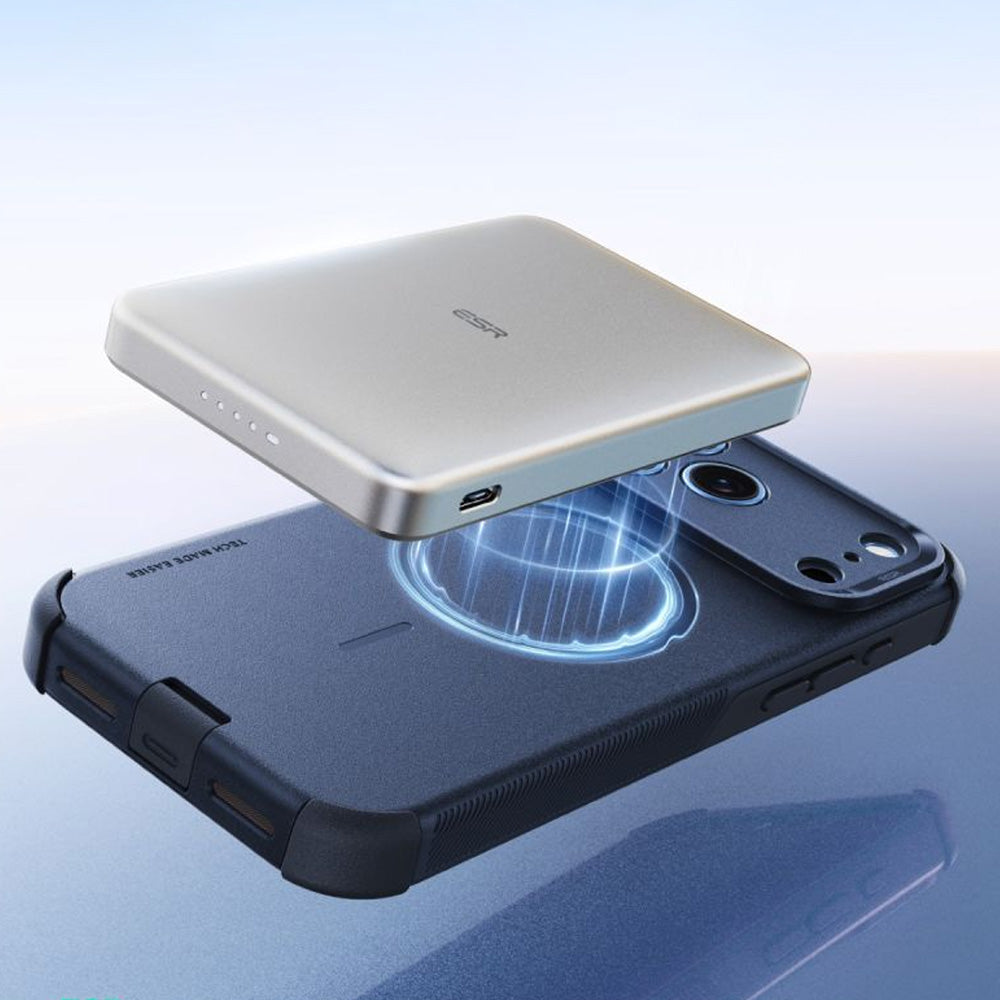 Handyhülle für iPhone 18 Pro / 17 Pro, ESR Cyber Tough Case mit MagSafe, Dunkelblau (6/6)