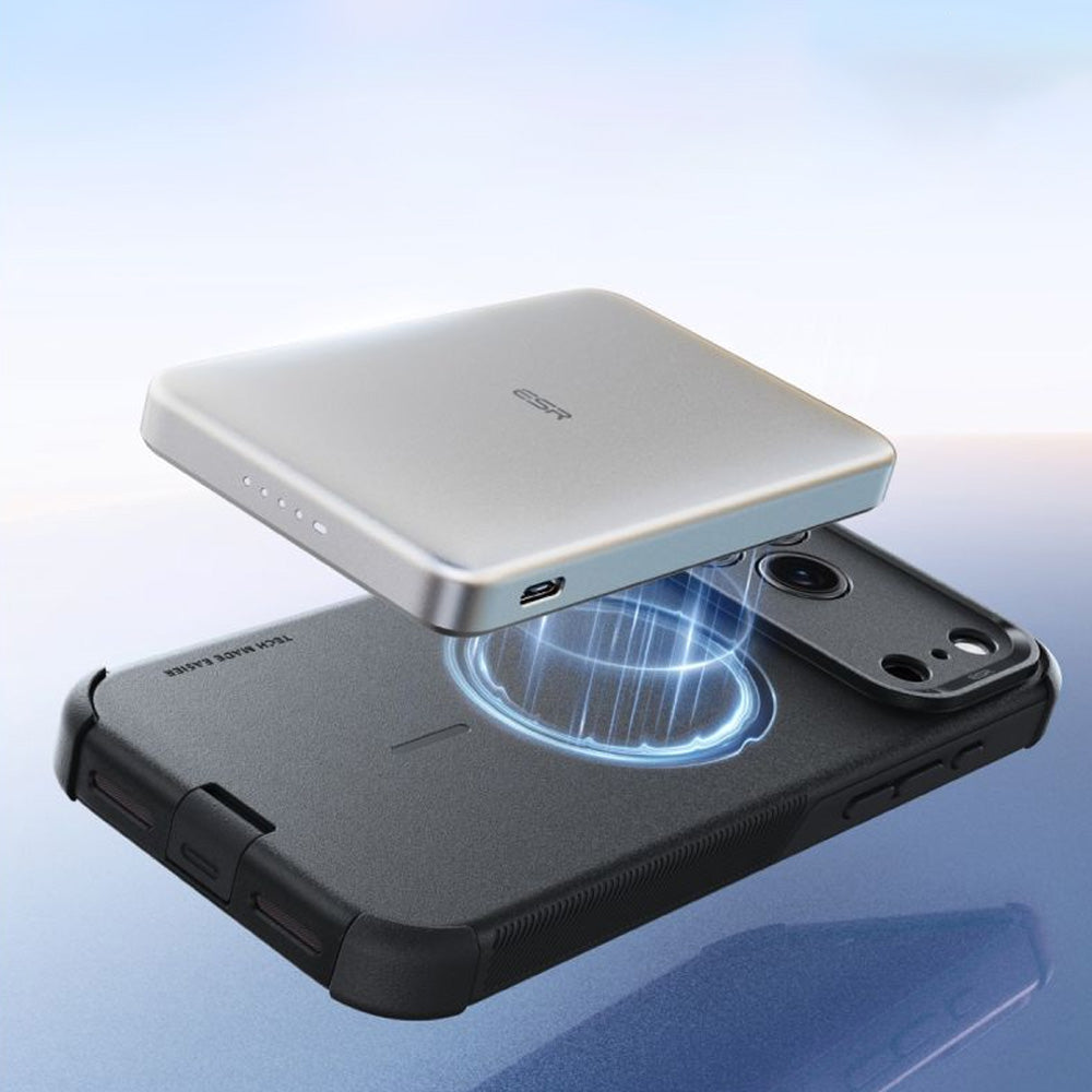Handyhülle für iPhone 18 Pro Max / 17 Pro Max, ESR Cyber Tough Case mit MagSafe, Schwarz (6/6)