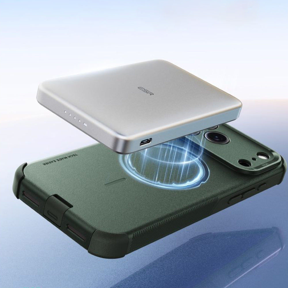 Handyhülle für iPhone 18 Pro Max / 17 Pro Max, ESR Cyber Tough Case mit MagSafe, Dunkelgrün (6/6)