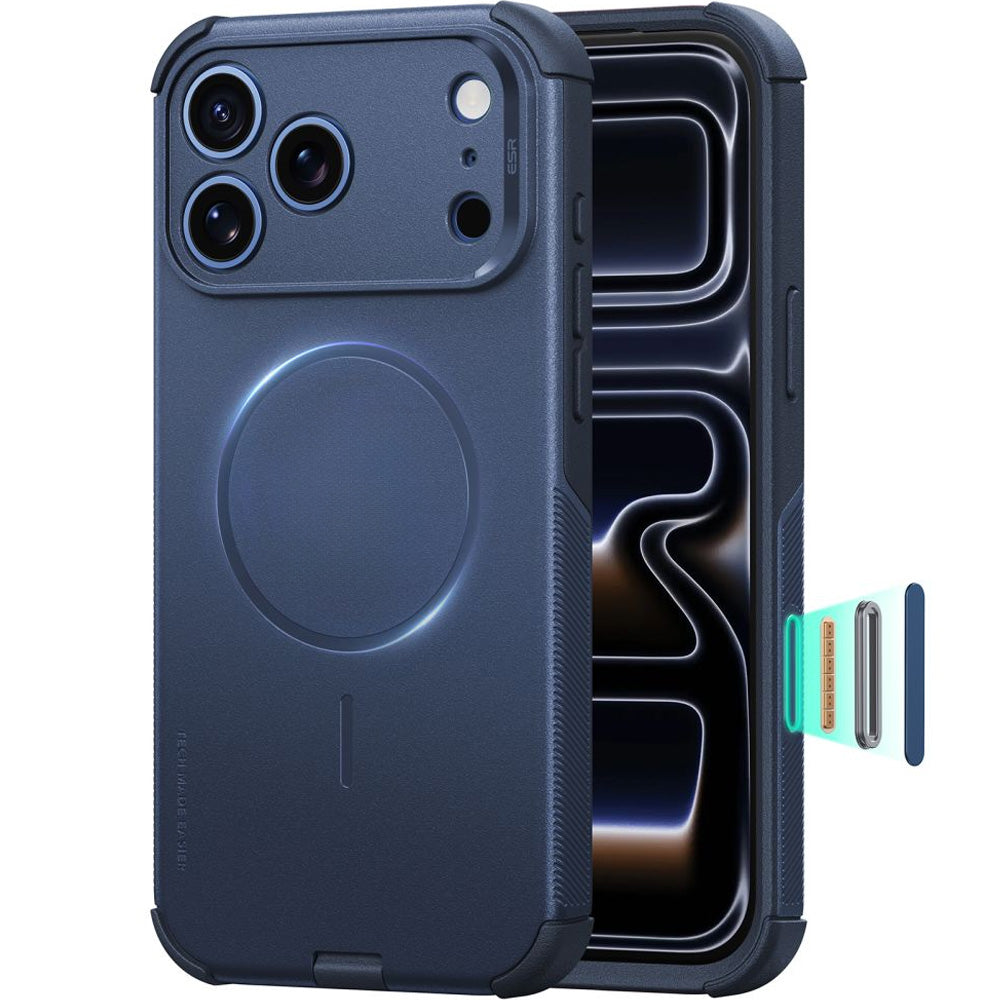 Handyhülle für iPhone 18 Pro Max / 17 Pro Max, ESR Cyber Tough Case mit MagSafe, Dunkelblau (1/6)