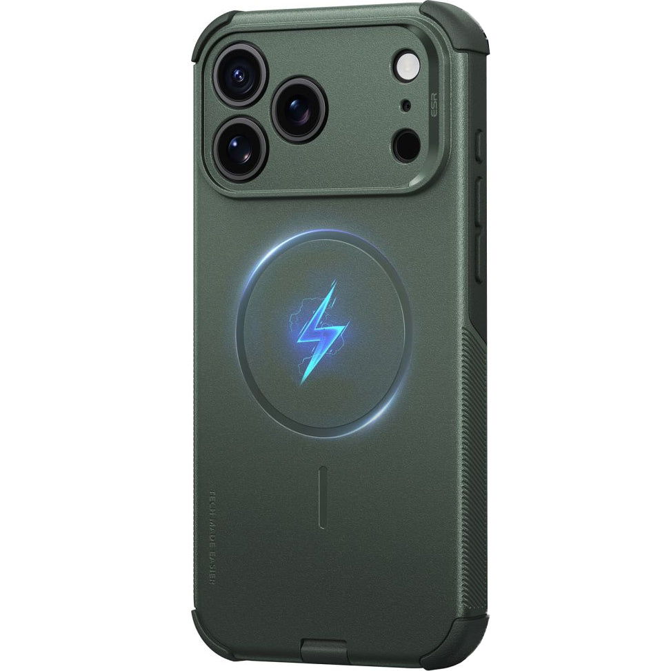 Handyhülle für iPhone 18 Pro / 17 Pro, ESR Cyber Tough Case mit MagSafe, Grün