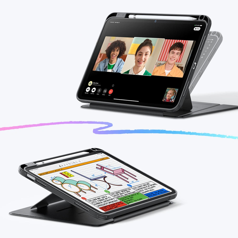 Schutzhülle für iPad 11 / 10 gen. 2025 / 2022, ESR Flip Hybrid, Schwarz