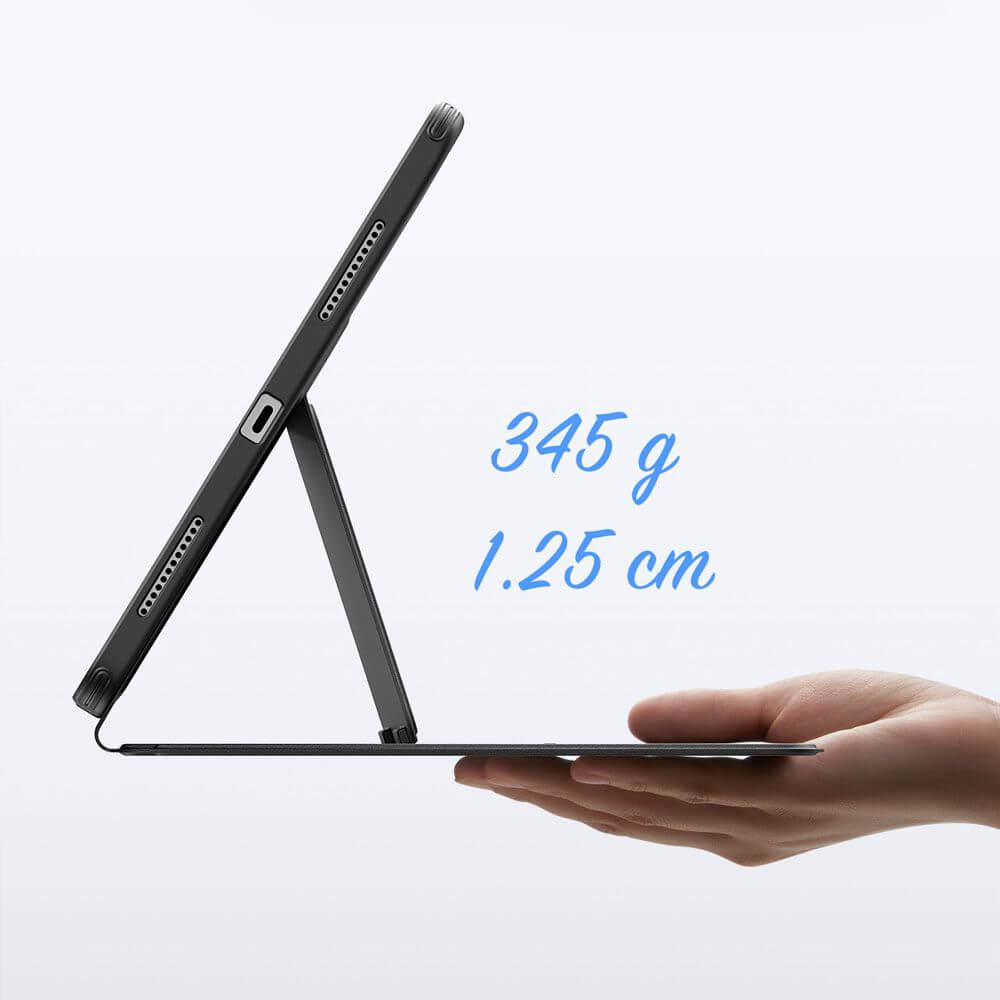 Schutzhülle mit Klappe für iPad Air 11" / 10.9" 2025/2024/2022/2020, ESR Flip Hybrid, Schwarz