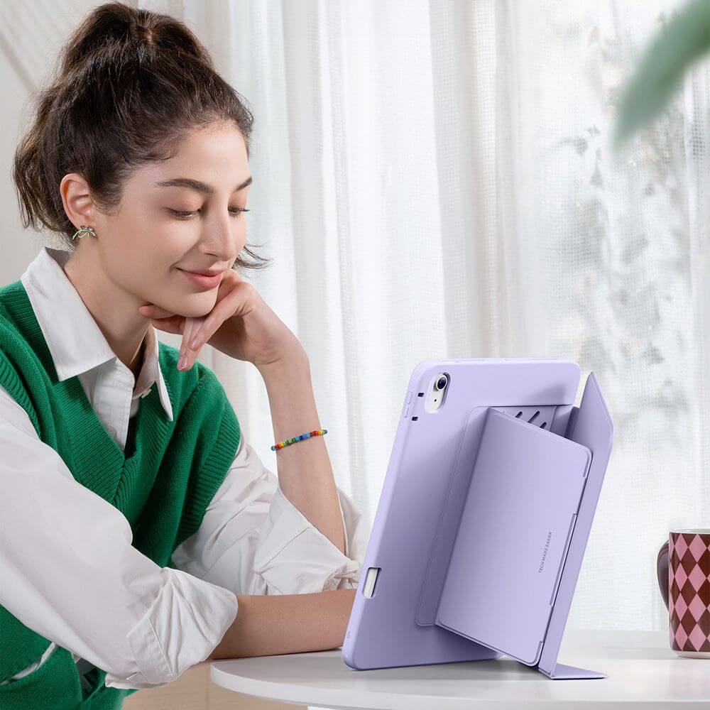 Schutzhülle mit Klappe für iPad Air 11" / 10.9" 2020-2026, ESR Flip Hybrid, Violett