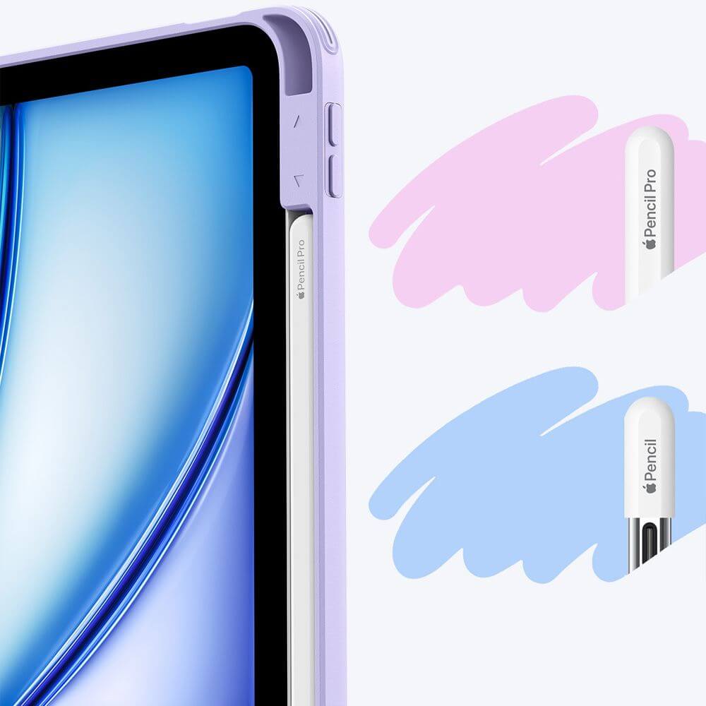 Schutzhülle mit Klappe für iPad Air 11" / 10.9" 2020-2026, ESR Flip Hybrid, Violett