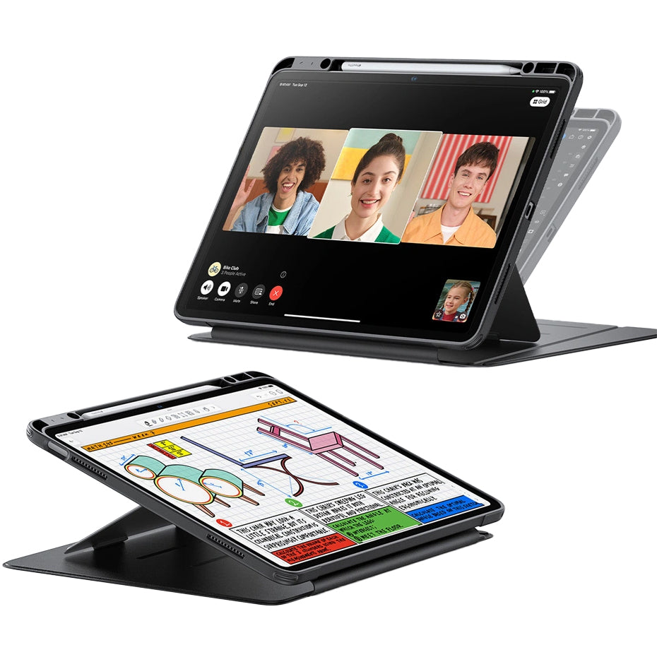 Schutzhülle für iPad Air 13" 2025 / 2024, ESR Flip Hybrid, Schwarz