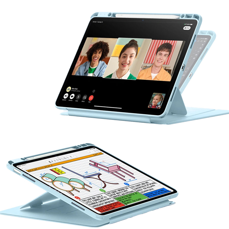 Schutzhülle für iPad Air 13" 2025 / 2024, ESR Flip Hybrid, Hellblau