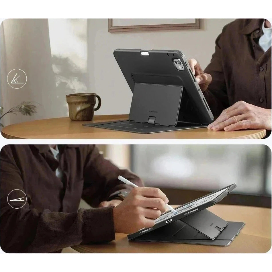 Schutzhülle mit Klappe für iPad Pro 11" 5/6 2025/2024, ESR Flip Hybrid, Schwarz