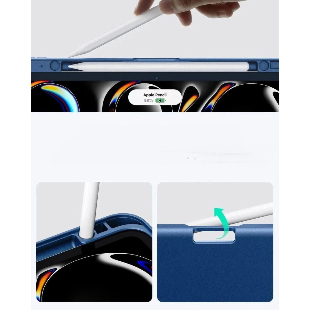 Schutzhülle mit Klappe für iPad Pro 11" 5/6 2025/2024, ESR Flip Hybrid, Dunkelblau