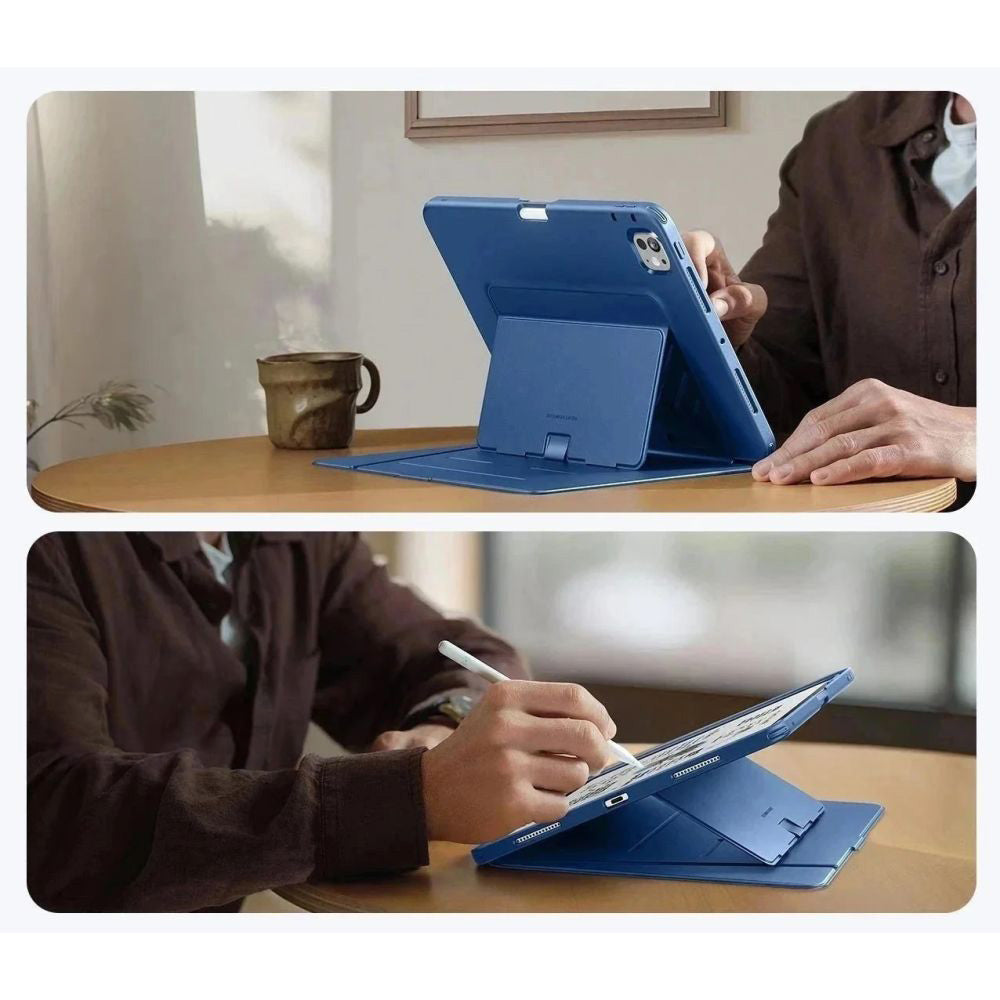 Schutzhülle mit Klappe für iPad Pro 11" 5/6 2025/2024, ESR Flip Hybrid, Dunkelblau