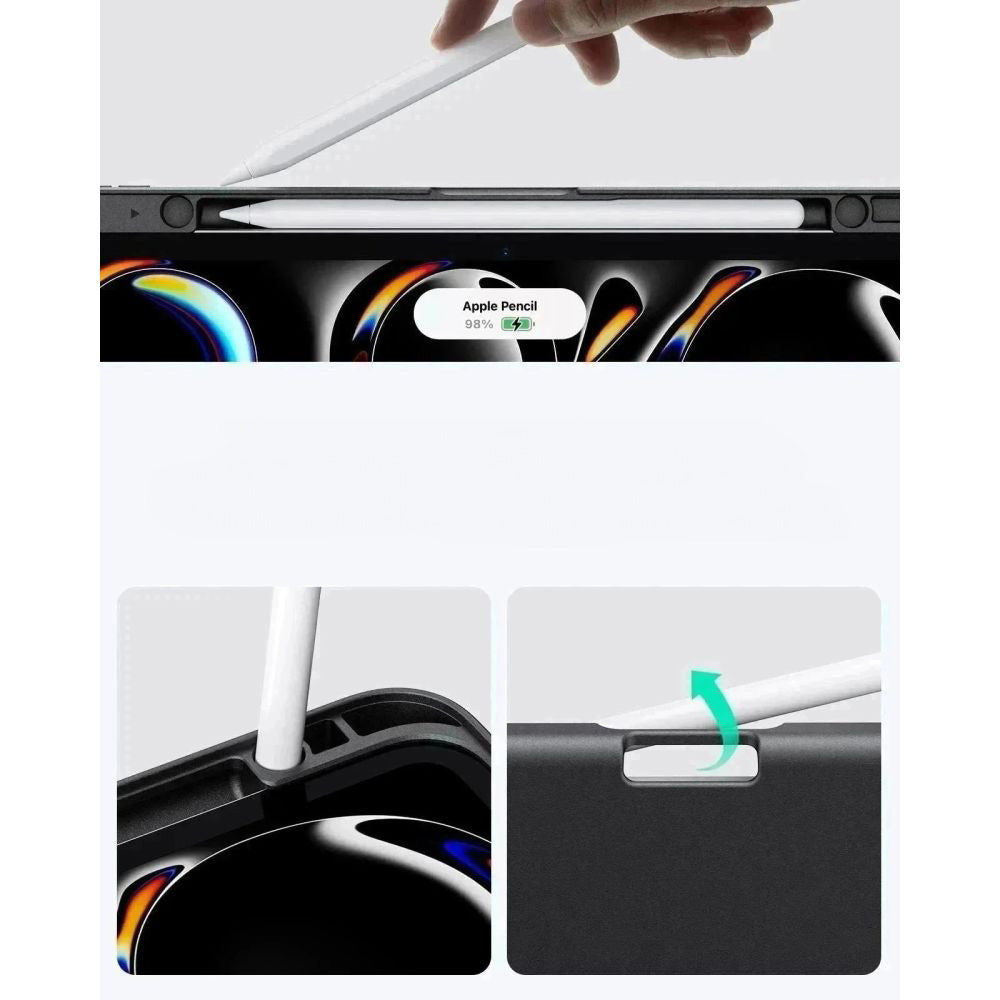 Schutzhülle mit Klappe für iPad Pro 13" 7/8 2025/2024, ESR Flip Hybrid, Schwarz