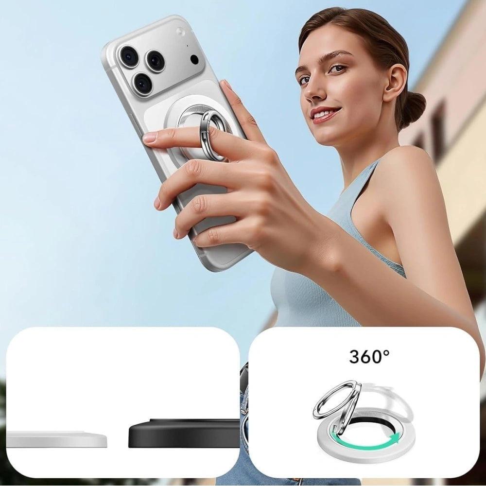 ESR Halolock 360 MagSafe Phone Ring Stand magnetischer Fingerhalter, Weiß