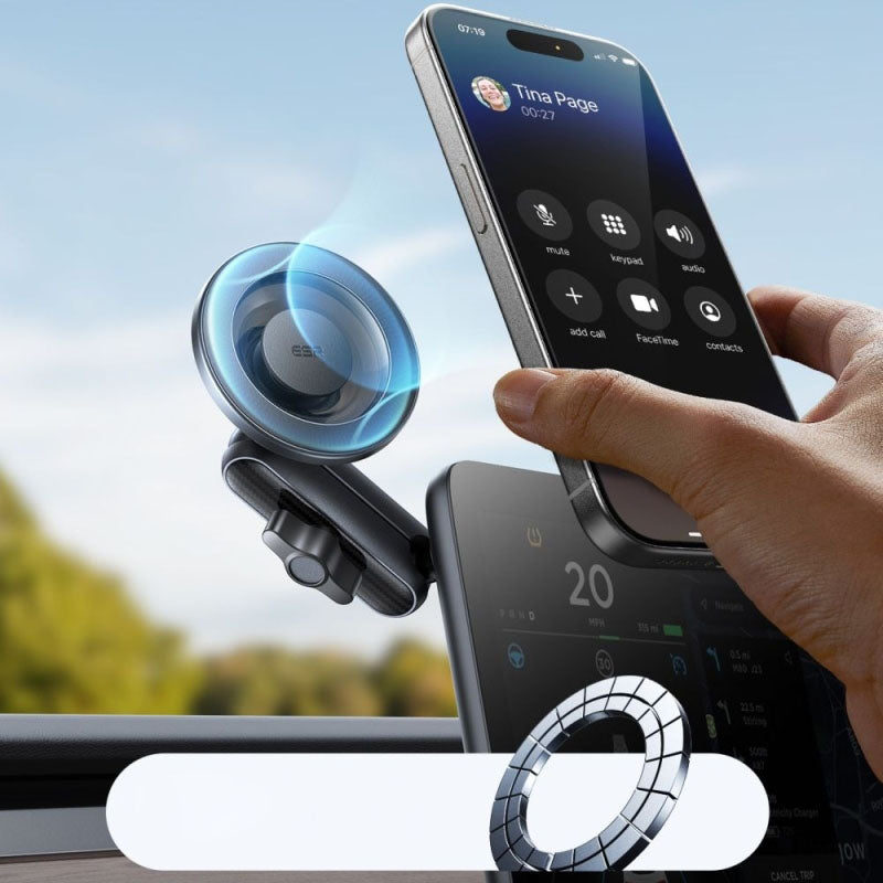 Magnetischer Autohalter für Mobiltelefone für MagSafe ESR Omnilock, Schwarz