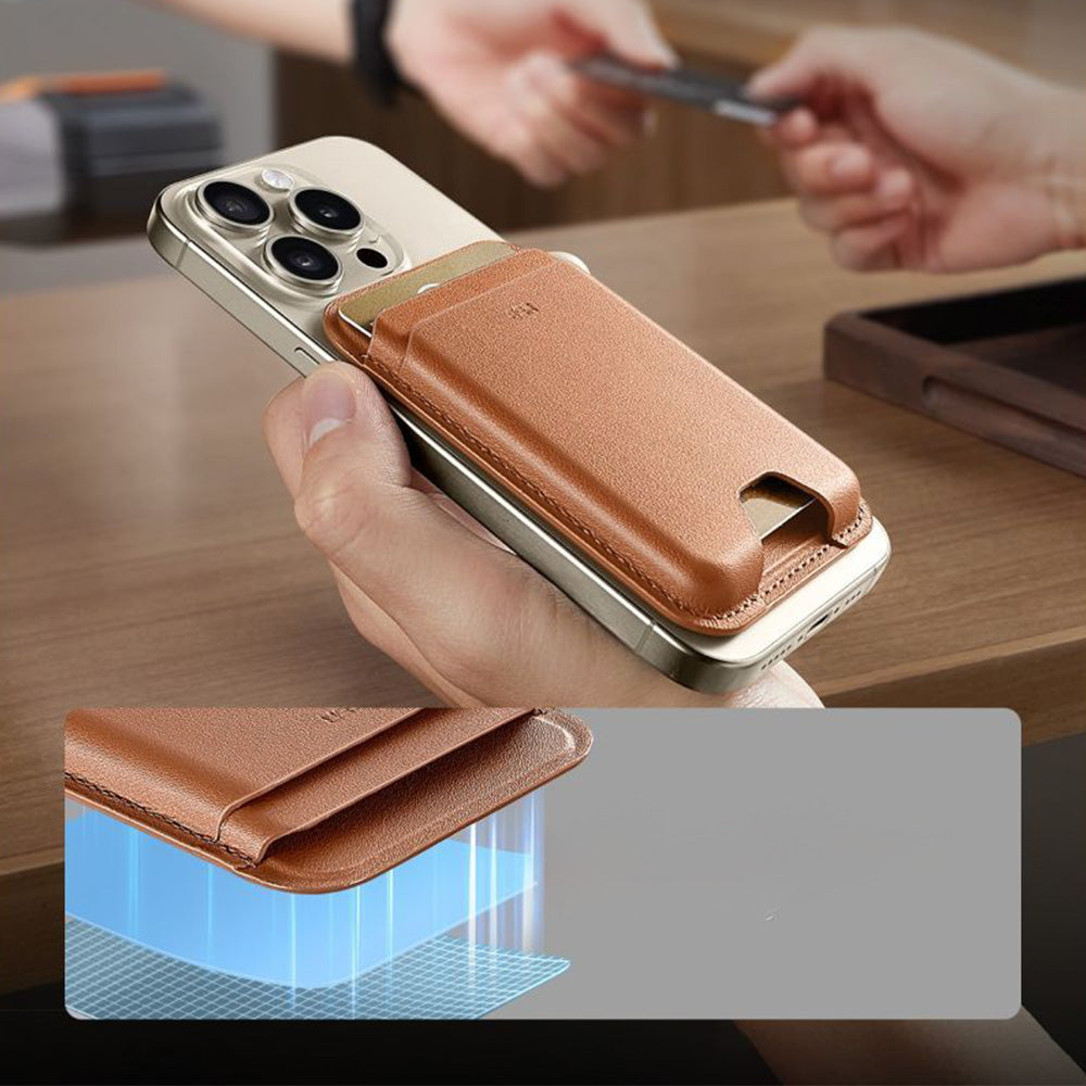 Kartenhalter mit RFID-Schutz, ESR Magnetic Wallet mit MagSafe, Braun (10/11)