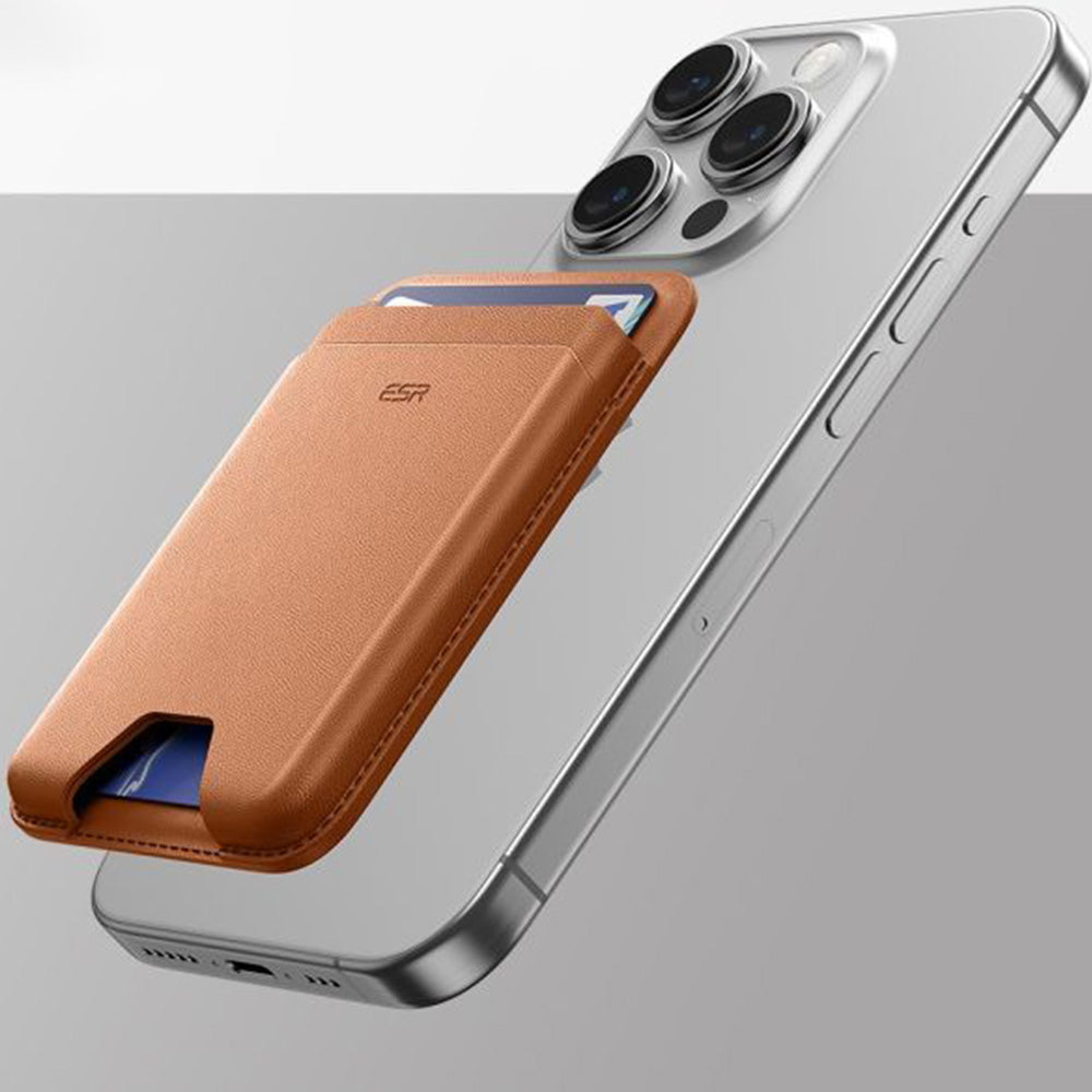 Kartenhalter mit RFID-Schutz, ESR Magnetic Wallet mit MagSafe, Braun (3/11)