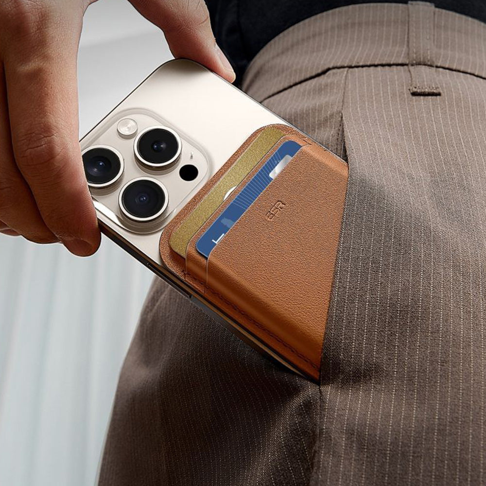 Kartenhalter mit RFID-Schutz, ESR Magnetic Wallet mit MagSafe, Braun (6/11)
