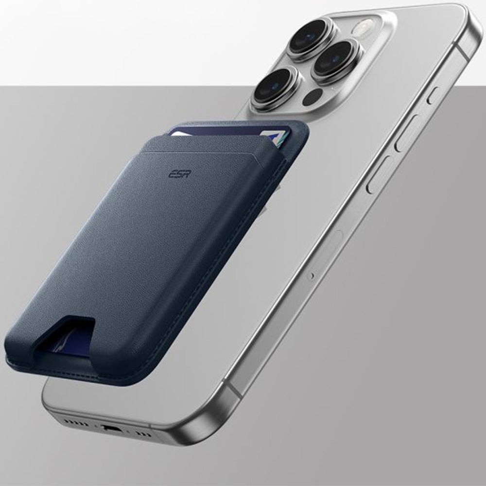 Kartenhalter mit RFID-Schutz, ESR Magnetic Wallet mit MagSafe, Dunkelblau (3/11)
