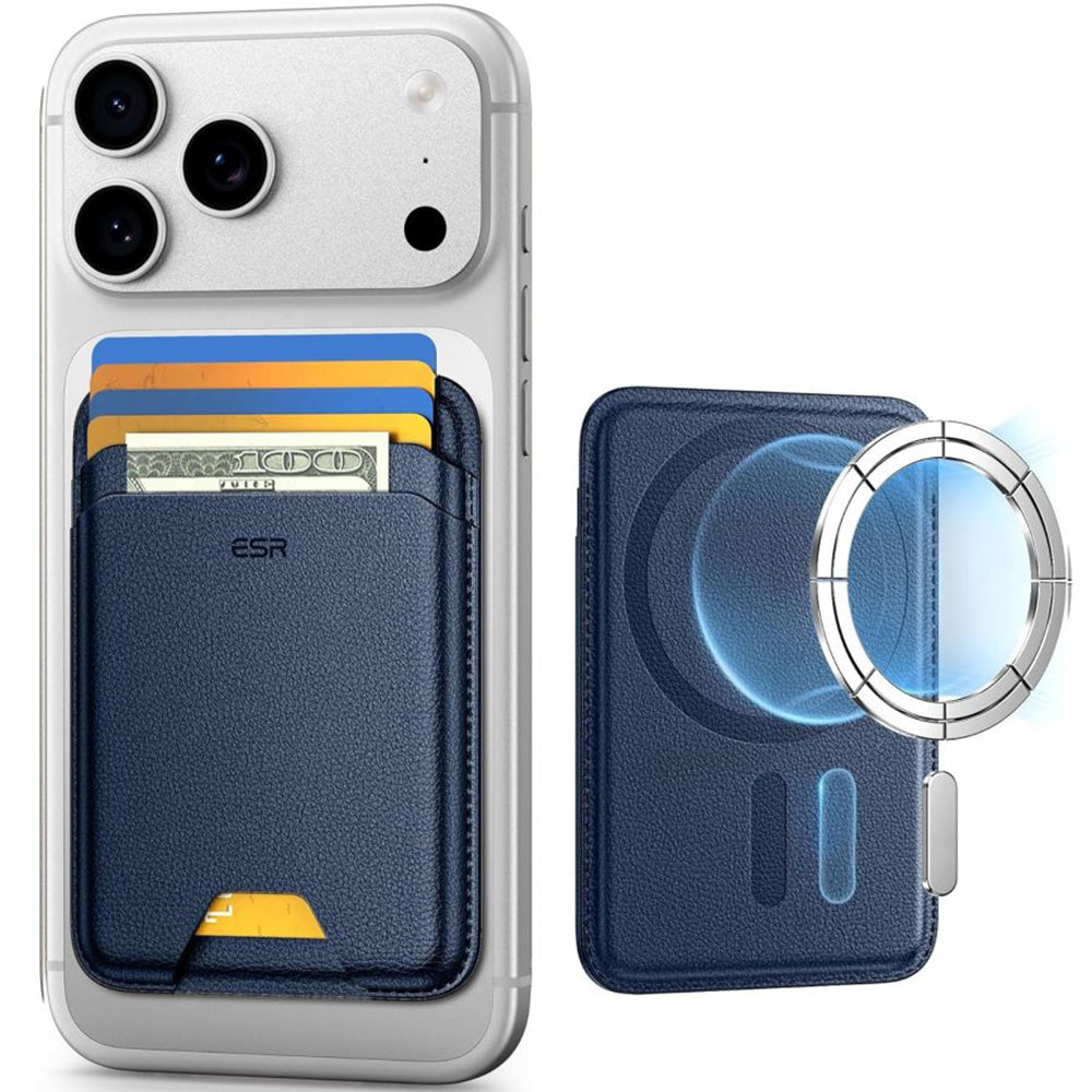 Kartenhalter mit RFID-Schutz, ESR Magnetic Wallet mit MagSafe, Dunkelblau (9/11)