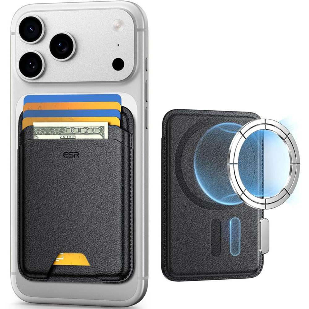 Kartenhalter mit RFID-Schutz, ESR Magnetic Wallet mit MagSafe, Schwarz (3/11)