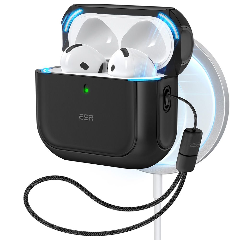 Schutzhülle ESR Orbit HaloLock MagSafe für AirPods 4, Schwarz