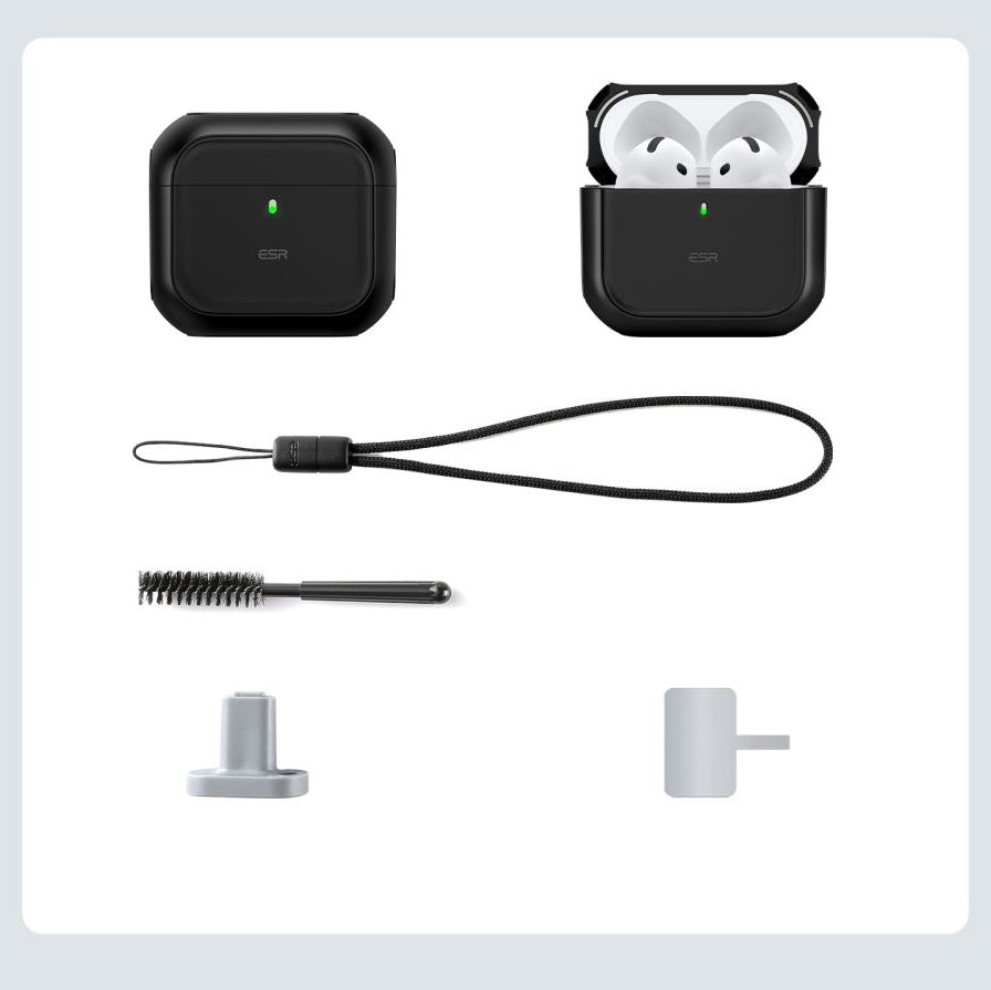 Schutzhülle ESR Orbit HaloLock MagSafe für AirPods 4, Schwarz