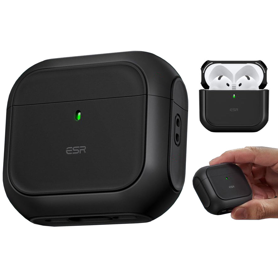 Schutzhülle ESR Orbit HaloLock MagSafe für AirPods 4, Schwarz