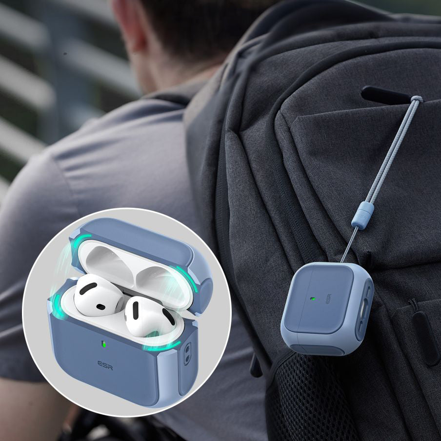Schutzhülle ESR Orbit HaloLock MagSafe für AirPods 4, Blau