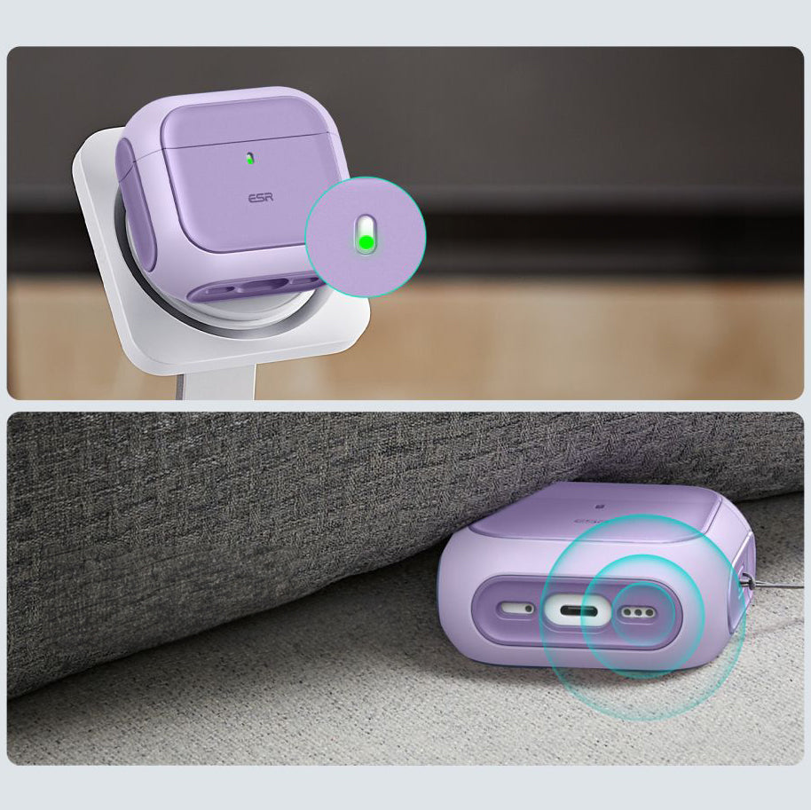 Schutzhülle ESR Orbit HaloLock MagSafe für AirPods 5 / 4, Violett
