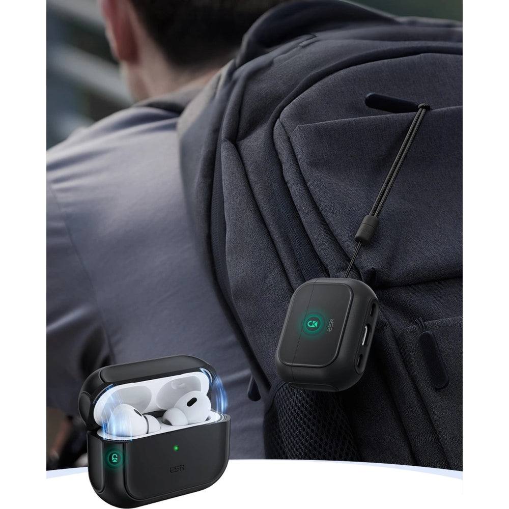 Schutzhülle ESR Orbit HaloLock MagSafe für AirPods Pro 3, Schwarz