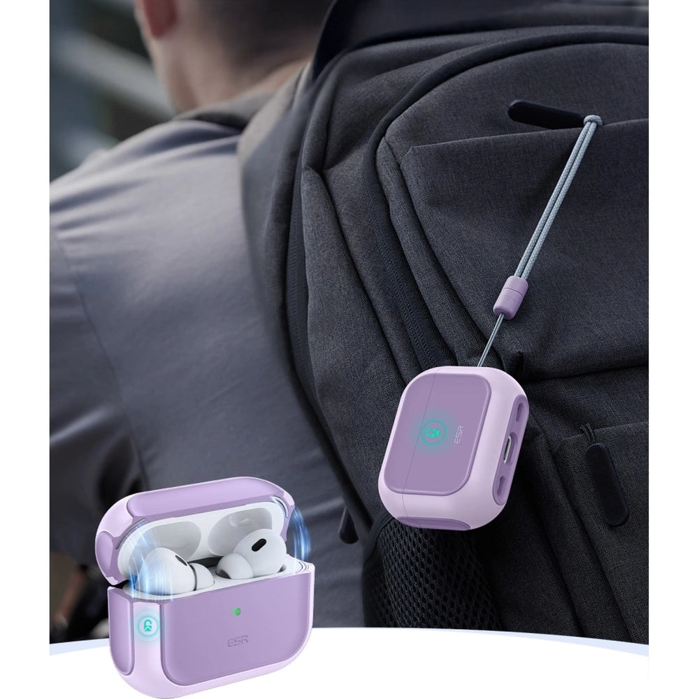 Schutzhülle ESR Orbit HaloLock MagSafe für AirPods Pro 3, Violett