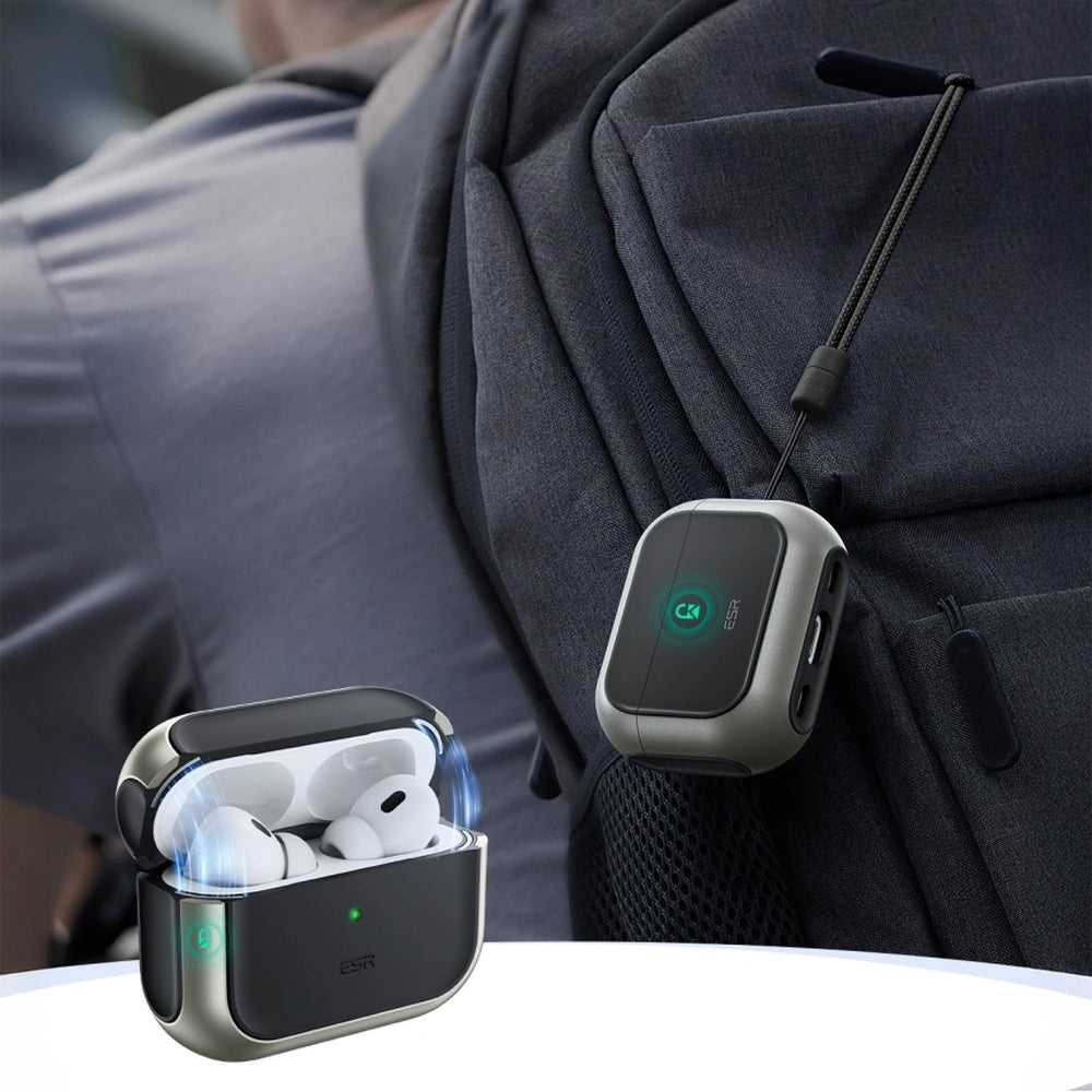 Schutzhülle ESR Orbit HaloLock MagSafe für AirPods Pro 3, Titanium