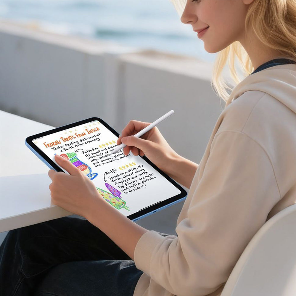 Gehärtetes Glas mit Positionierungsrahmen für iPad 11 / 10 gen. 2025 / 2022, 2 Stück, Matt