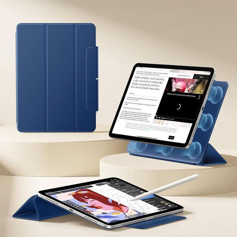 Schutzhülle für iPad Air 11" / 10.9" 2020-2026 / Pro 11" 2018, ESR Rebound Magnetic Case, Blau
