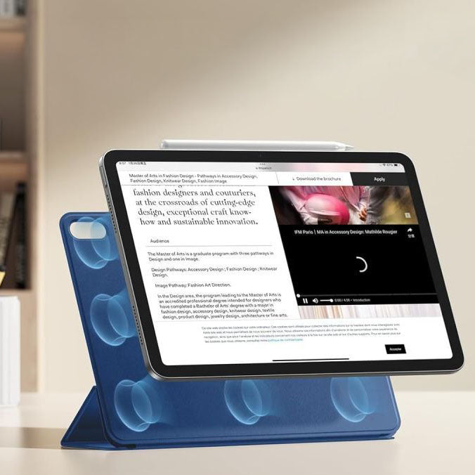 Schutzhülle für iPad Air 11" / 10.9" 2020-2026 / Pro 11" 2018, ESR Rebound Magnetic Case, Blau