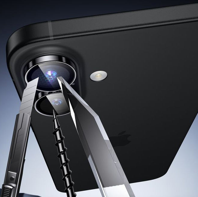 Kameraglas ESR Camera Lens für iPhone 16, iPhone 16 Plus, Schwarz