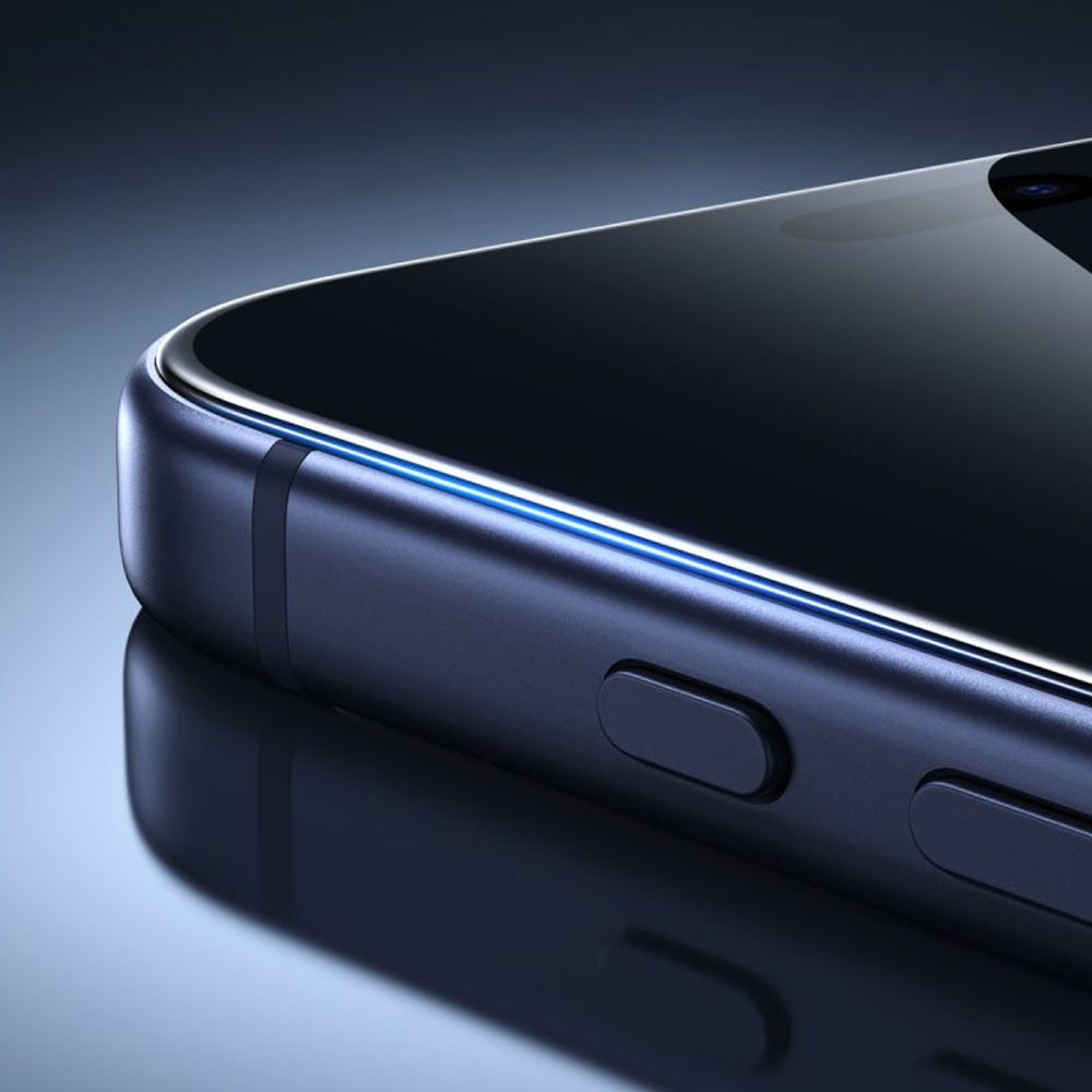 Sichtschutzglas mit Positionierungsrahmen für iPhone 18 Pro, ESR UltraFit Armorite Privacy Tempered Glass, 2 Stück (8/8)