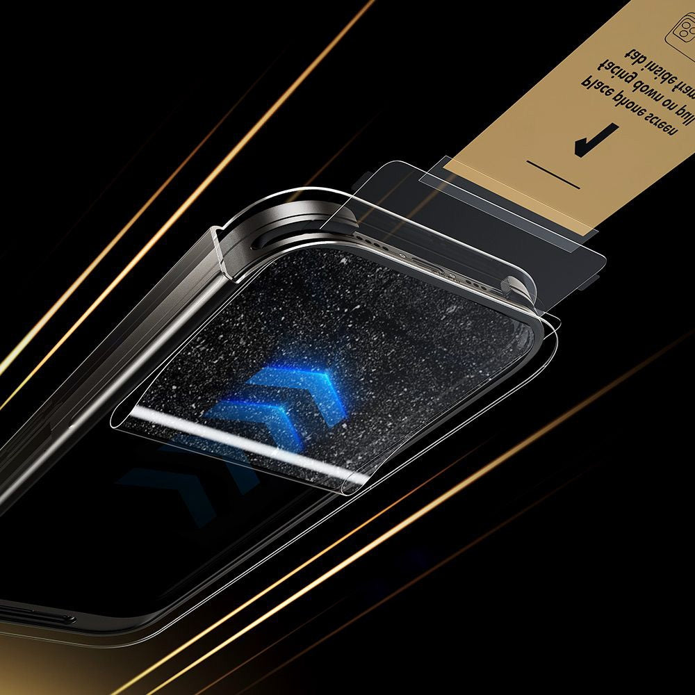 Gehärtetes Glas für iPhone 17 Pro, ESR Ultrafit Armorite Pro Tempered Glass, Transparent mit schwarzen Rahmen