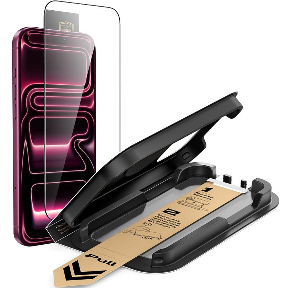Gehärtetes Glas mit Positionierungsrahmen für iPhone 18 Pro Max / 17 Pro Max, ESR Ultrafit Armorite Pro Tempered Glass (7/7)