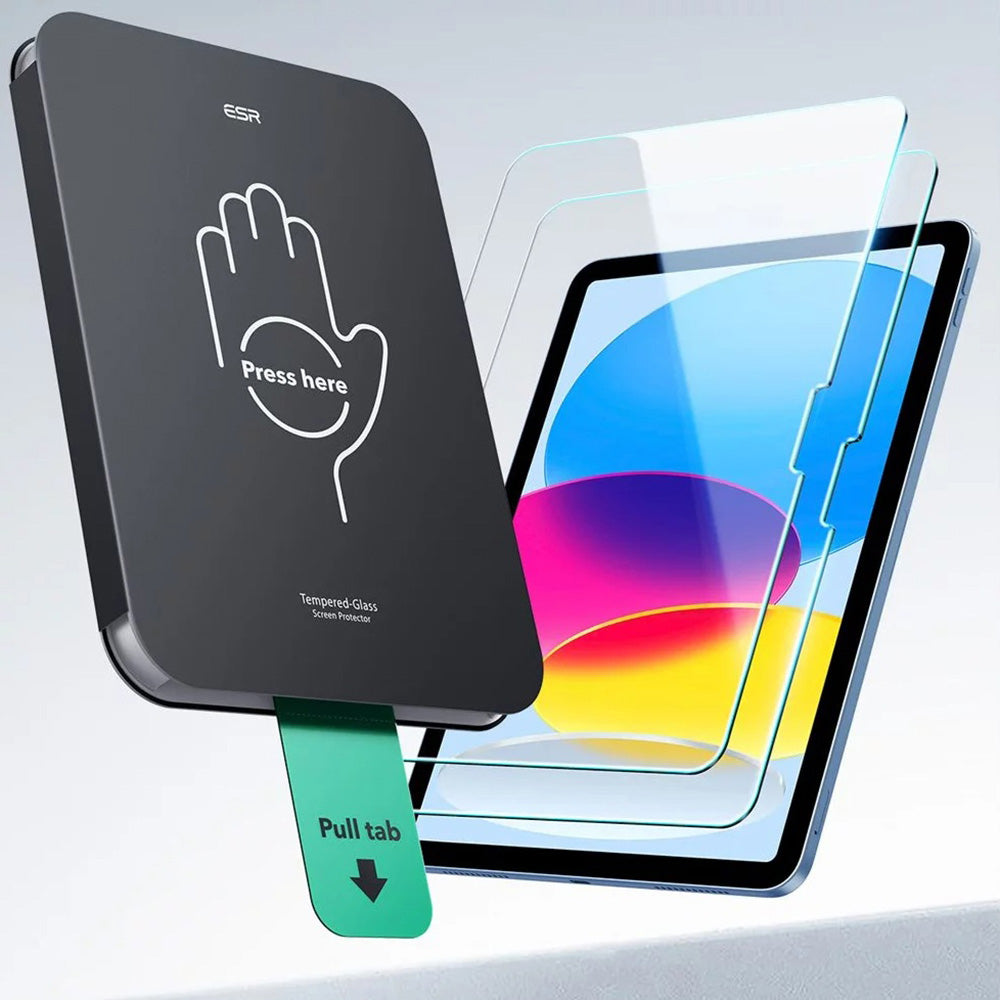 Gehärtetes Glas mit Positionierrahmen für Apple iPad Pro 13 M4 2024 / M5 2025, ESR UltraFit Classic Screen Protector, 2 Stück (6/7)