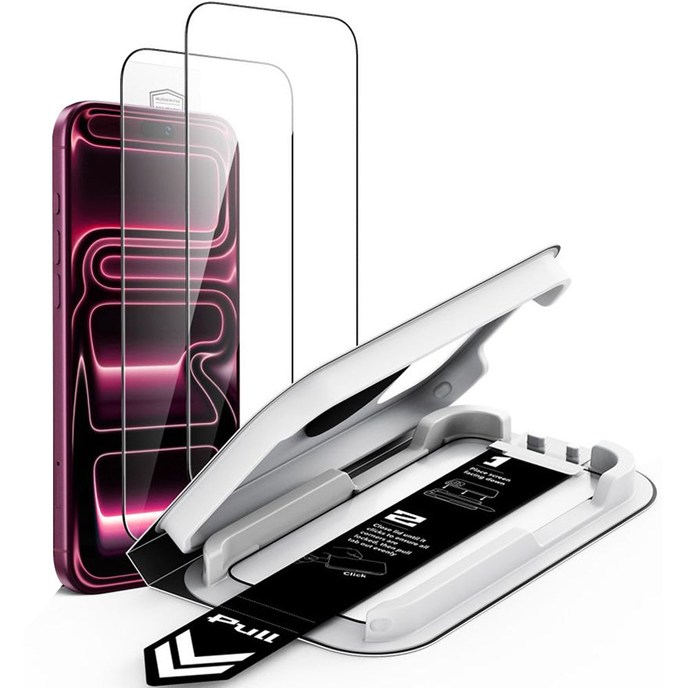 Gehärtetes Glas mit Positionierrahmen für iPhone 18 Pro / 17 Pro, ESR UltraFit Classic Screen Protector, 2 Stück (2/7)