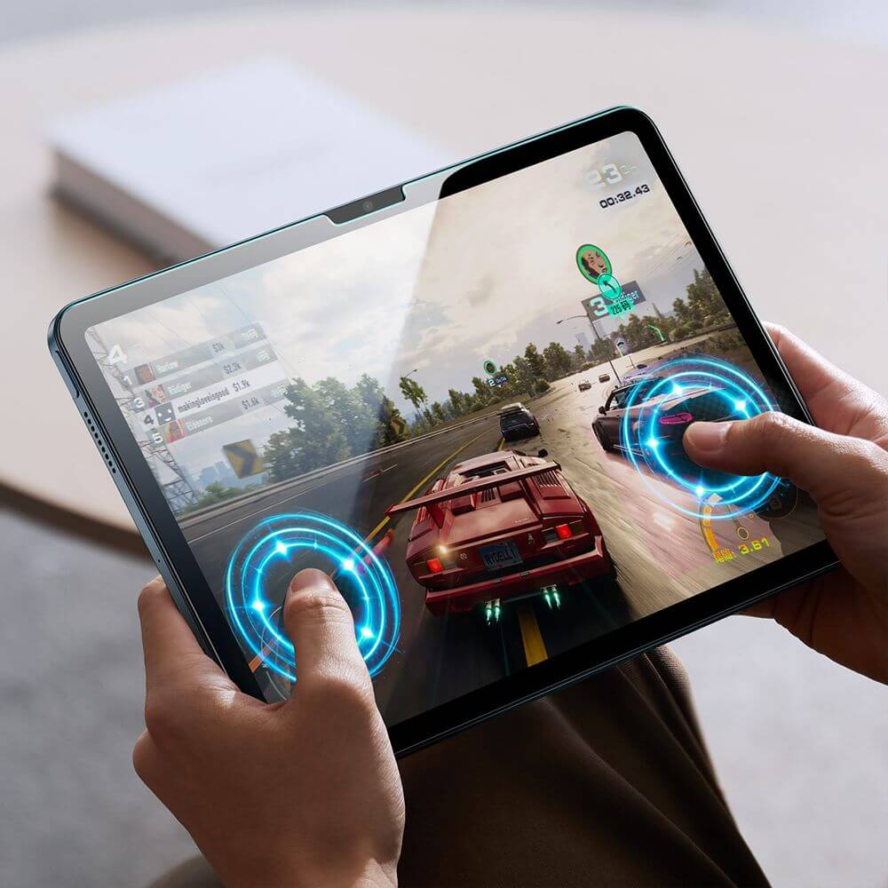 Gehärtetes Glas mit Positionierrahmen für iPad 11 / 10 gen. 2025 / 2022, ESR UltraFit Tempered Glass, 2 Stück