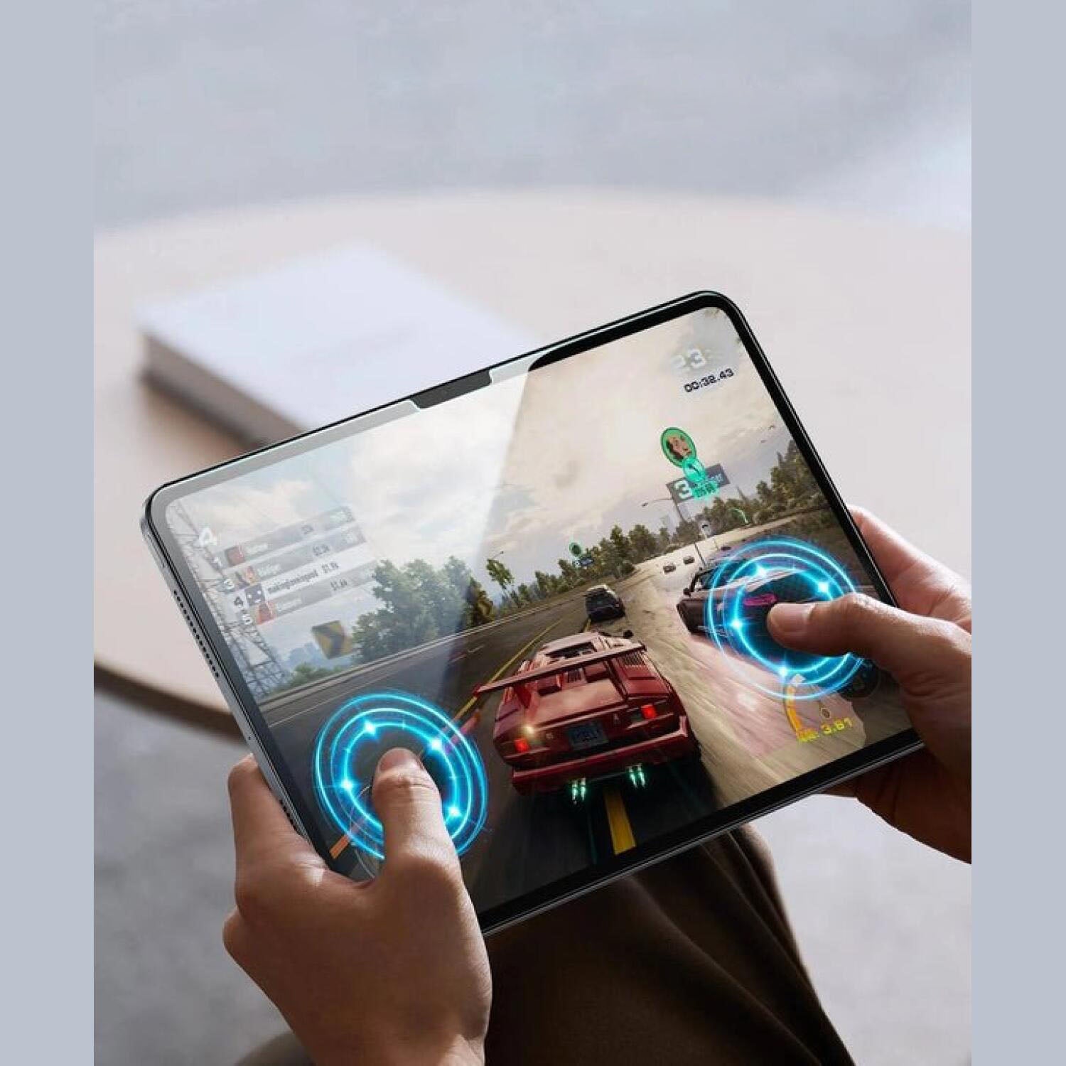 Gehärtetes Glas mit Positionierrahmen für iPad Pro 11" 2025 / 2024, ESR UltraFit Tempered Glass, 2 Stück