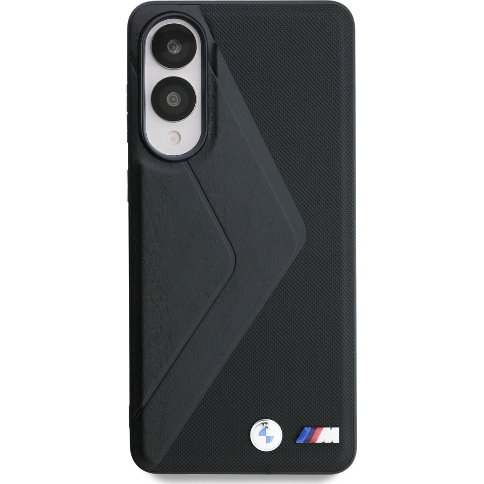 Handyhülle für Samsung Galaxy S25 Edge, BMW Leather Oversized Stripes, Schwarz