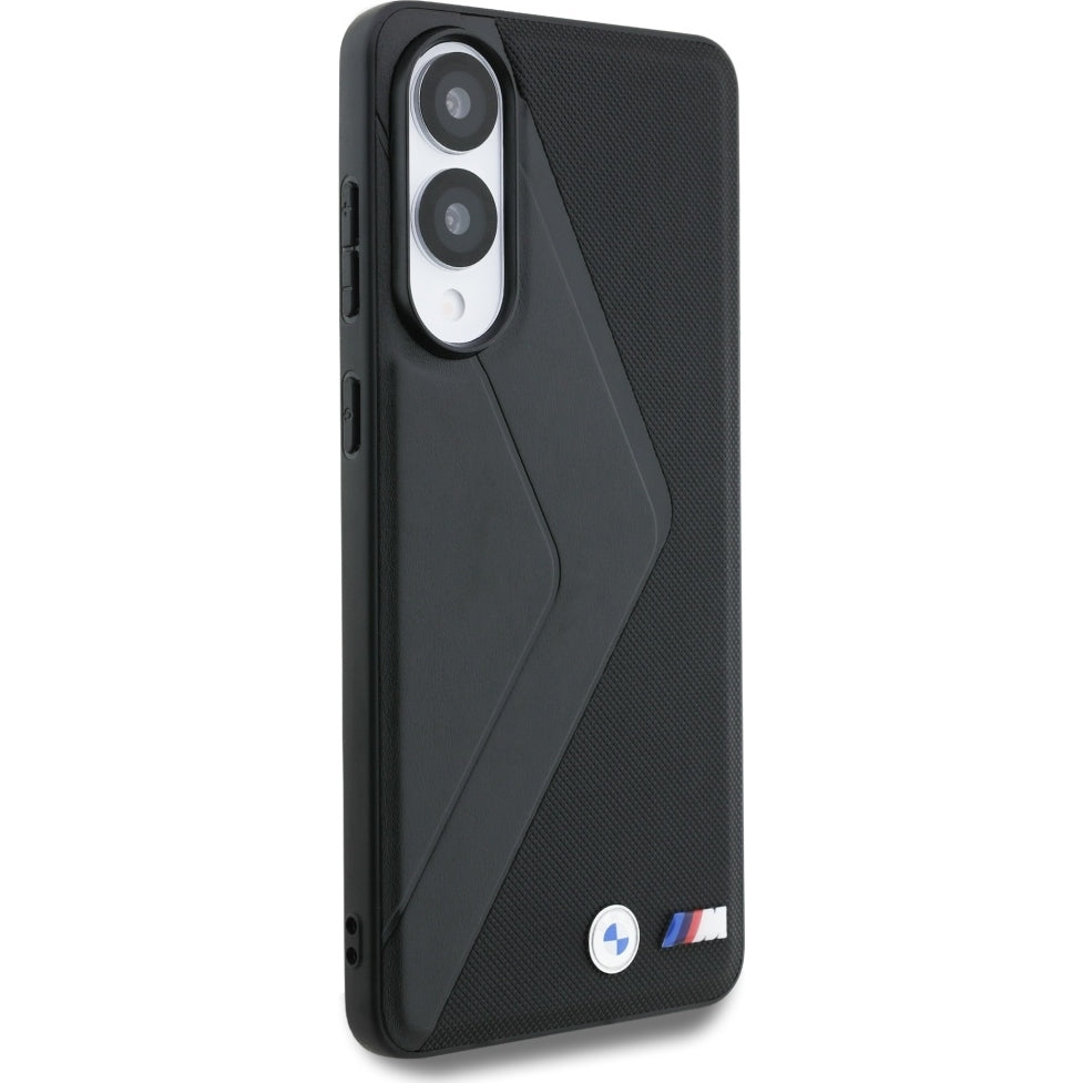 Handyhülle für Samsung Galaxy S25 Edge, BMW Leather Oversized Stripes, Schwarz