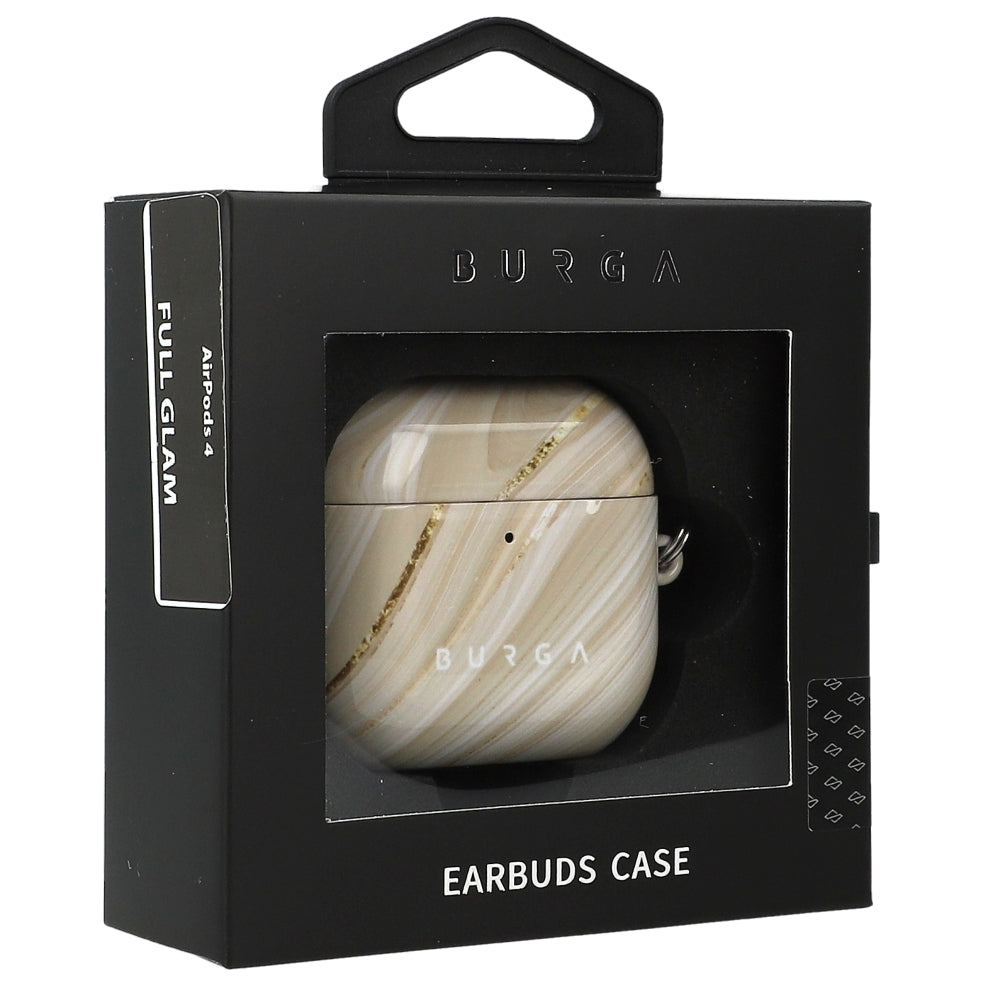 Schutzhülle für AirPods 4, Burga Full Glam, Beige