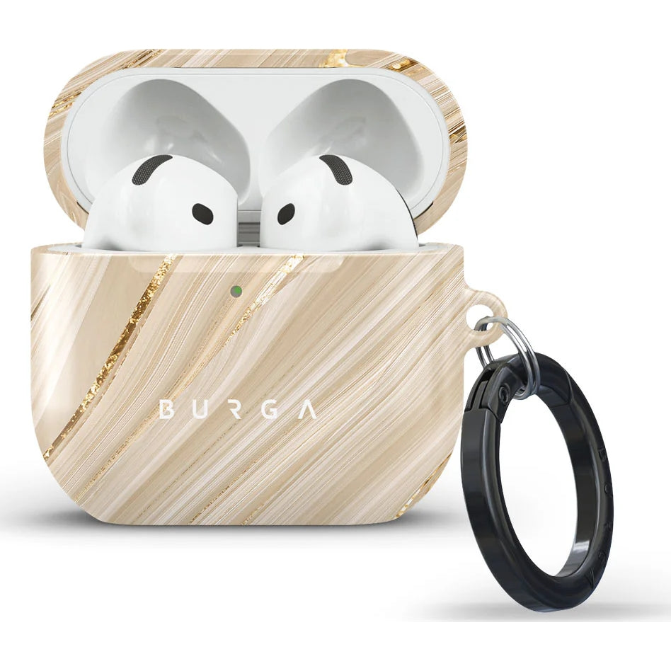 Schutzhülle für AirPods 4, Burga Full Glam, Beige