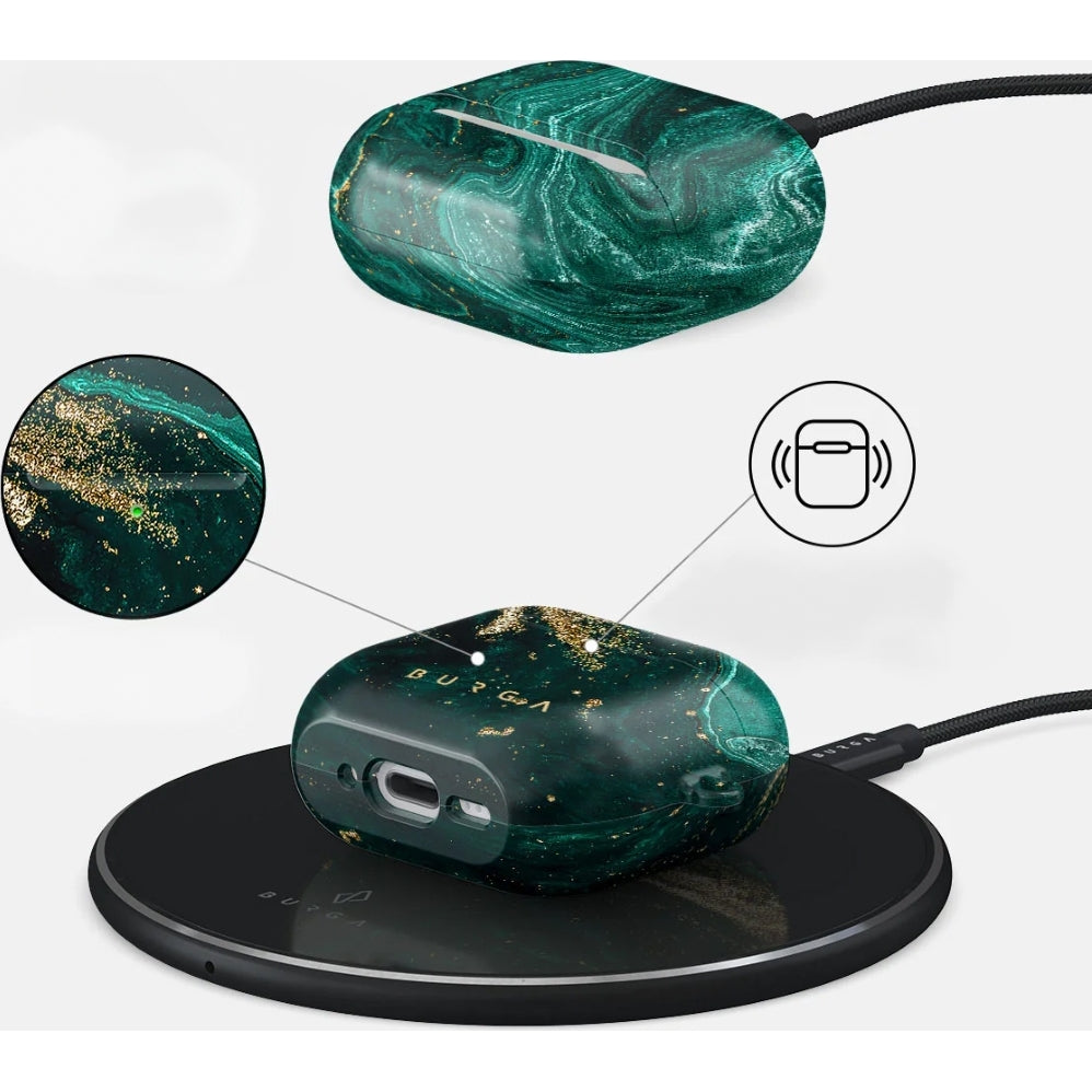 Schutzhülle für AirPods 4, Burga Emerald Pool, Mehrfarbig Marine