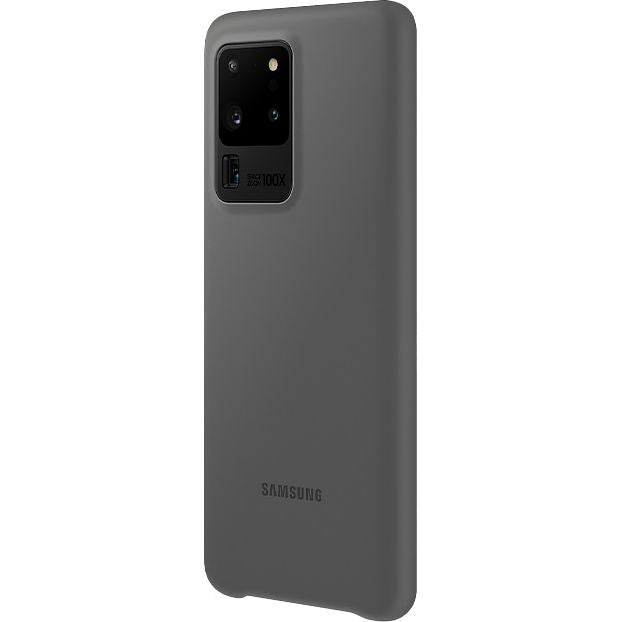 Schutzhülle Samsung Silicone Cover für Galaxy S20 Ultra, Grau