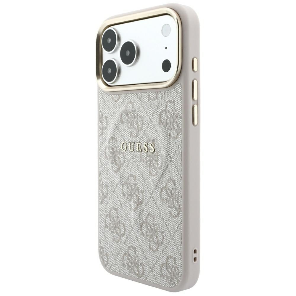 Handyhülle Guess Embossed 4G Classic für iPhone 18 Pro / 17 Pro mit MagSafe, Rosa